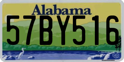 AL license plate 57BY516