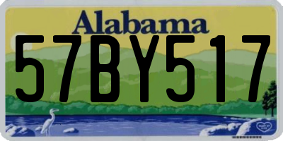 AL license plate 57BY517