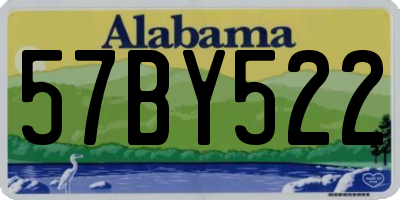 AL license plate 57BY522