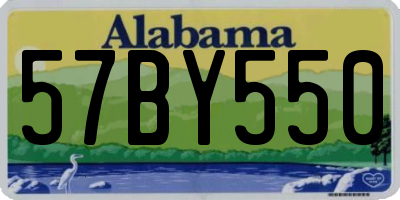 AL license plate 57BY550