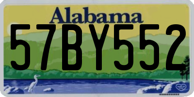 AL license plate 57BY552