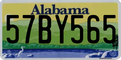 AL license plate 57BY565