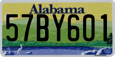 AL license plate 57BY601