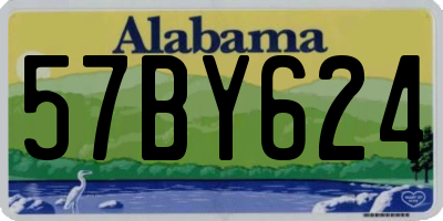AL license plate 57BY624