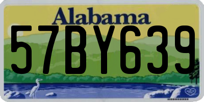 AL license plate 57BY639