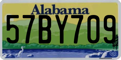 AL license plate 57BY709