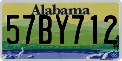 AL license plate 57BY712