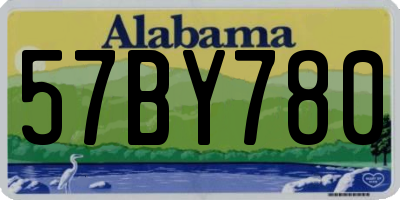 AL license plate 57BY780