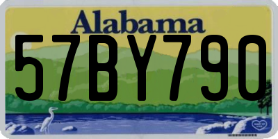 AL license plate 57BY790