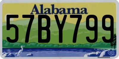 AL license plate 57BY799