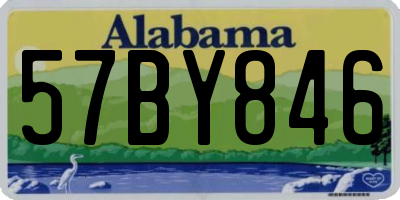 AL license plate 57BY846