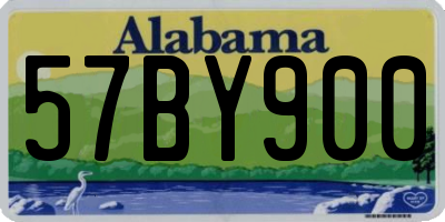 AL license plate 57BY900