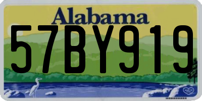 AL license plate 57BY919