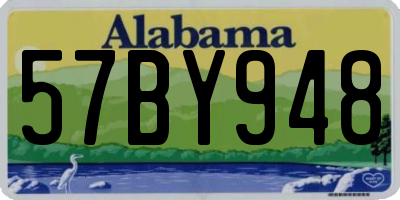 AL license plate 57BY948