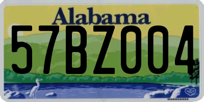 AL license plate 57BZ004