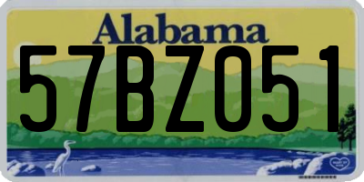 AL license plate 57BZ051