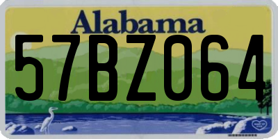 AL license plate 57BZ064