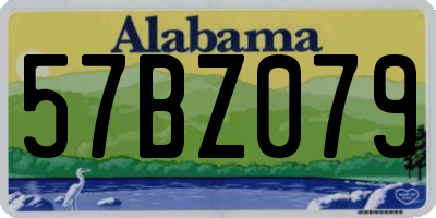 AL license plate 57BZ079