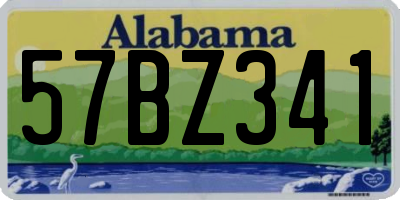 AL license plate 57BZ341