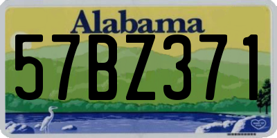 AL license plate 57BZ371