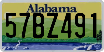 AL license plate 57BZ491