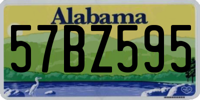 AL license plate 57BZ595