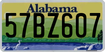 AL license plate 57BZ607