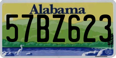 AL license plate 57BZ623