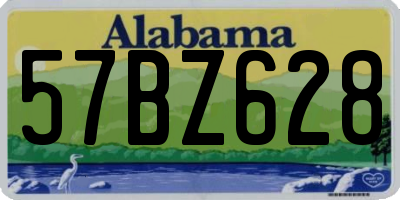 AL license plate 57BZ628