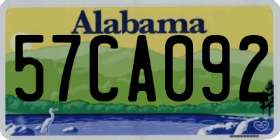 AL license plate 57CA092