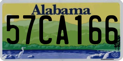 AL license plate 57CA166