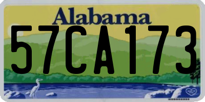 AL license plate 57CA173