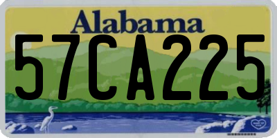 AL license plate 57CA225