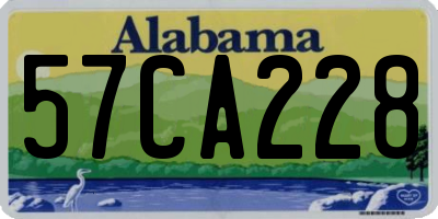 AL license plate 57CA228