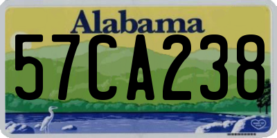 AL license plate 57CA238