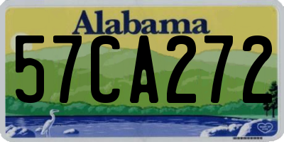 AL license plate 57CA272