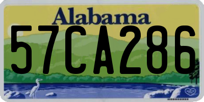 AL license plate 57CA286