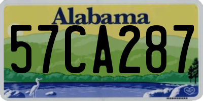 AL license plate 57CA287