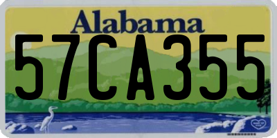 AL license plate 57CA355