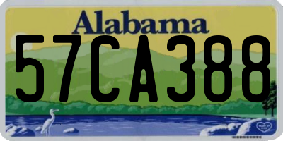 AL license plate 57CA388