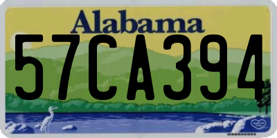 AL license plate 57CA394