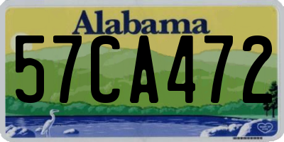 AL license plate 57CA472
