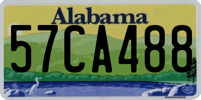 AL license plate 57CA488
