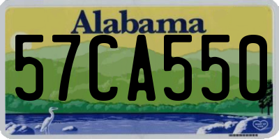 AL license plate 57CA550