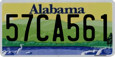 AL license plate 57CA561