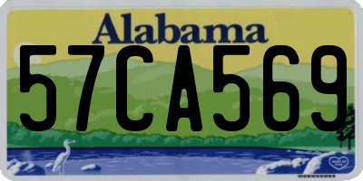 AL license plate 57CA569