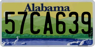 AL license plate 57CA639