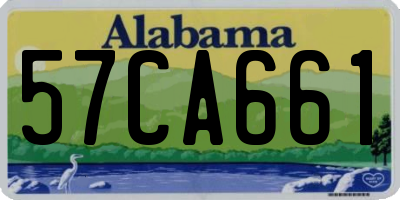AL license plate 57CA661