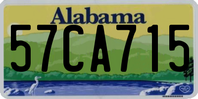 AL license plate 57CA715
