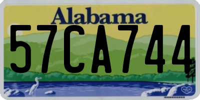 AL license plate 57CA744